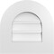 Ekena Millwork Round Top Surface Mount PVC Gable Vent: Functional, w/ 3-1/2"W x 1"P Standard Frame, 16"W x 16"H GVPRT16X1601SF - alternate 1